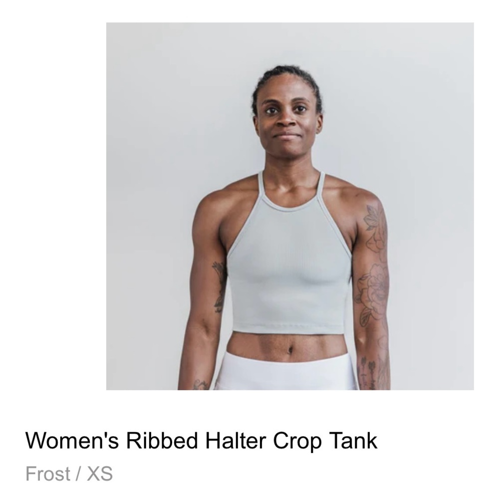 Nobull Crop Top NWT Size XS, Frost Color
